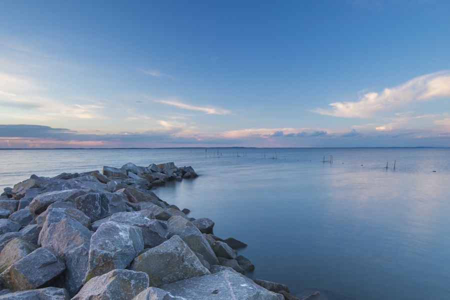 das meer beim sonnenuntergang t