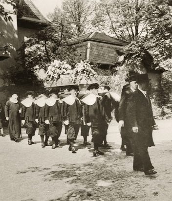 Historischer Bestattungswagen